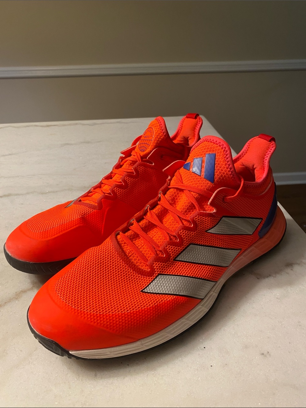 Adidas Adizero Ubersonic 4 Tennis Shoes Men’s 13.5 Solar Red Athletic Sneakers